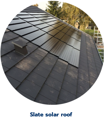 Slate solar roof