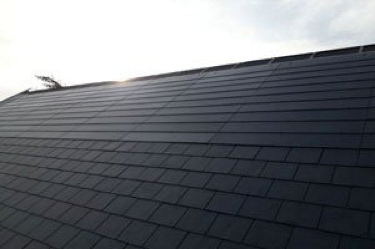 Solar slate roof  