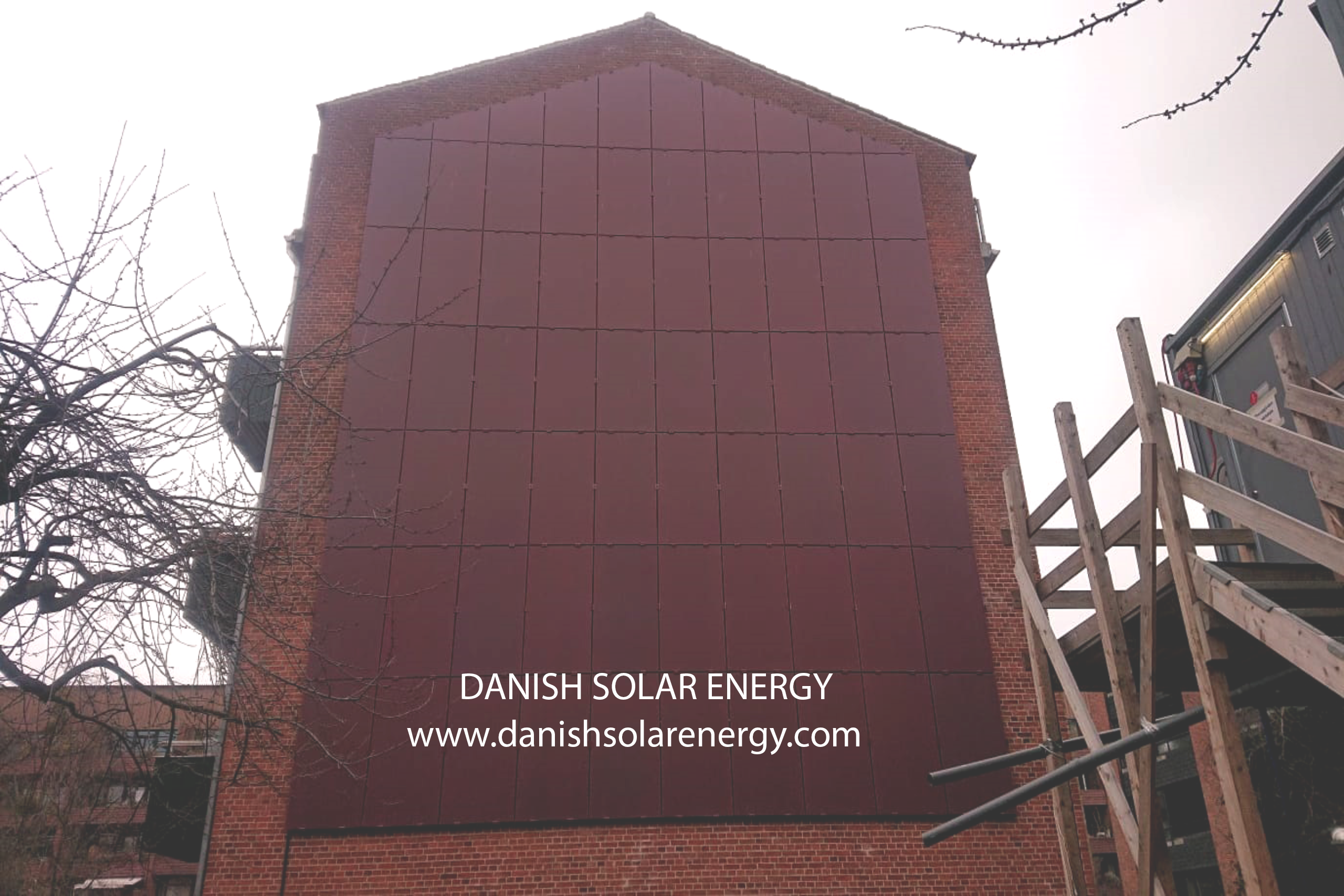 solar facade terracota color listed building
